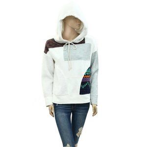 Daily Practice by Anthropologie Cozy Hoodie Oversized Patchwork XS New